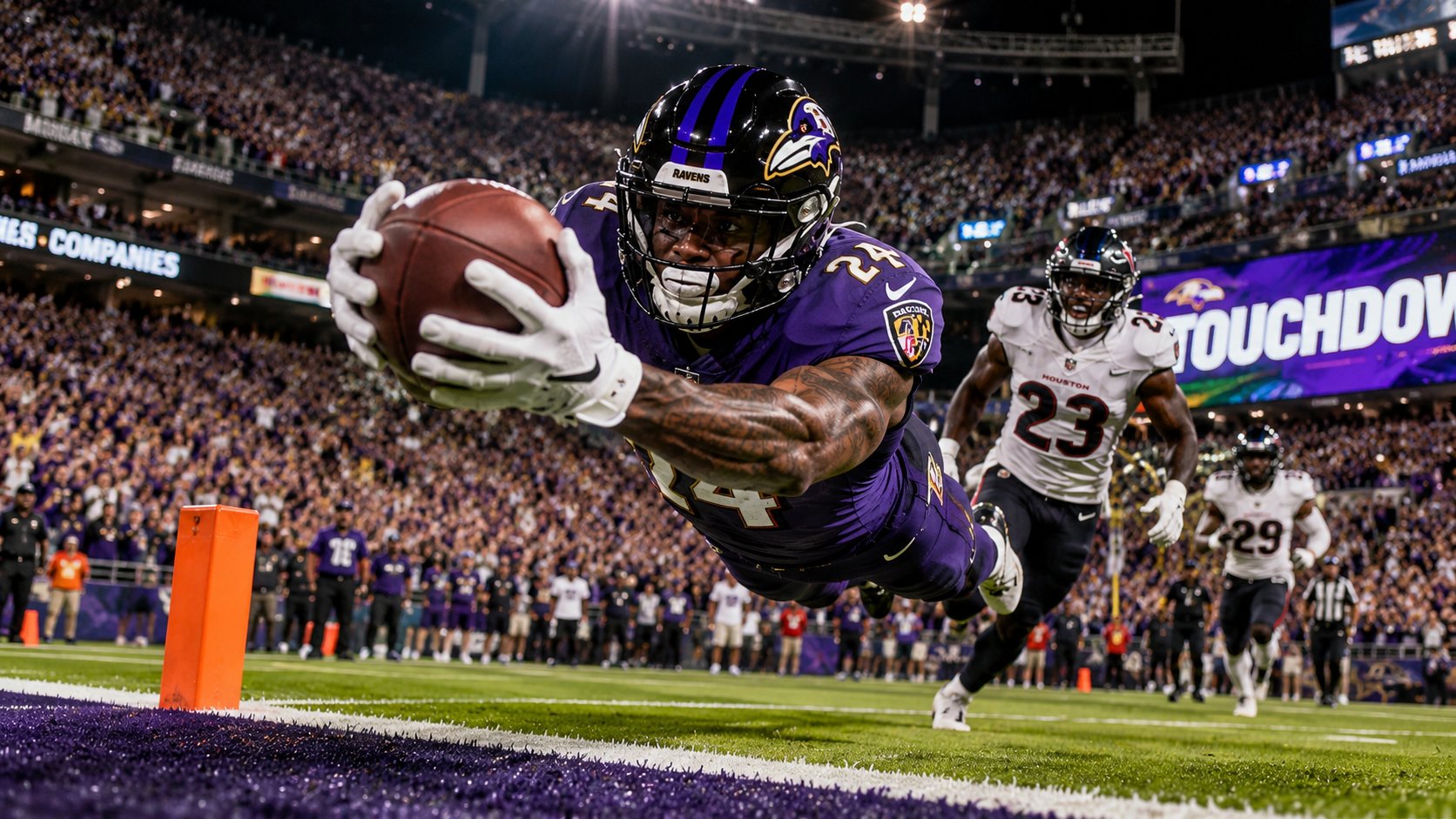 NFL touchdown - action shot