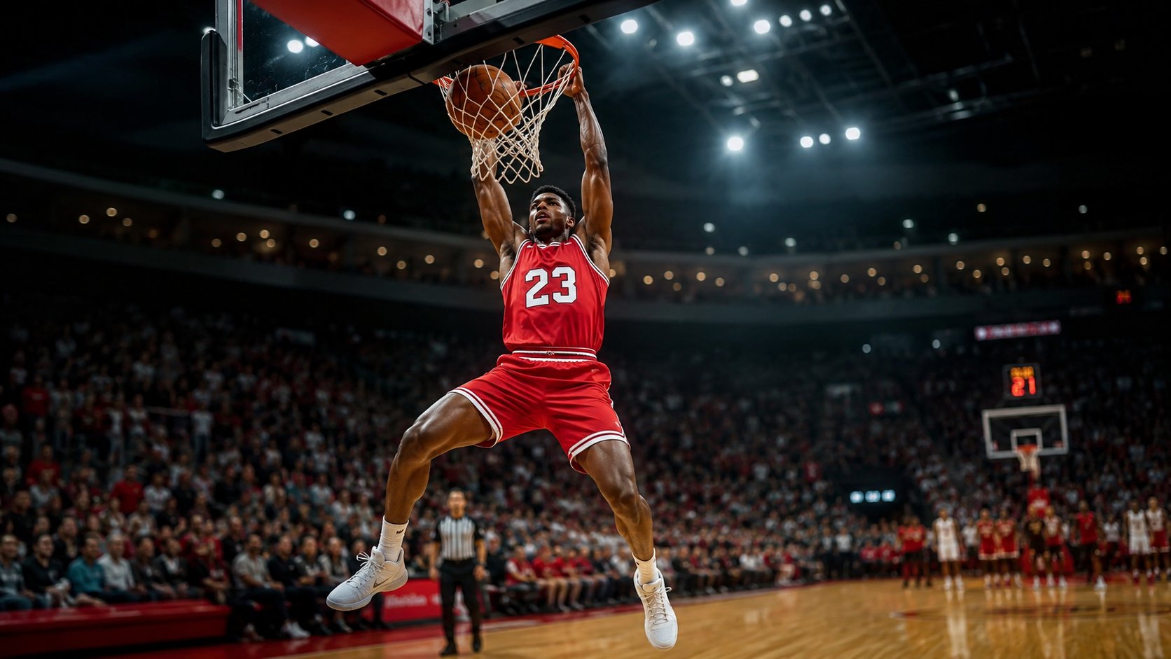 NBA basketball action